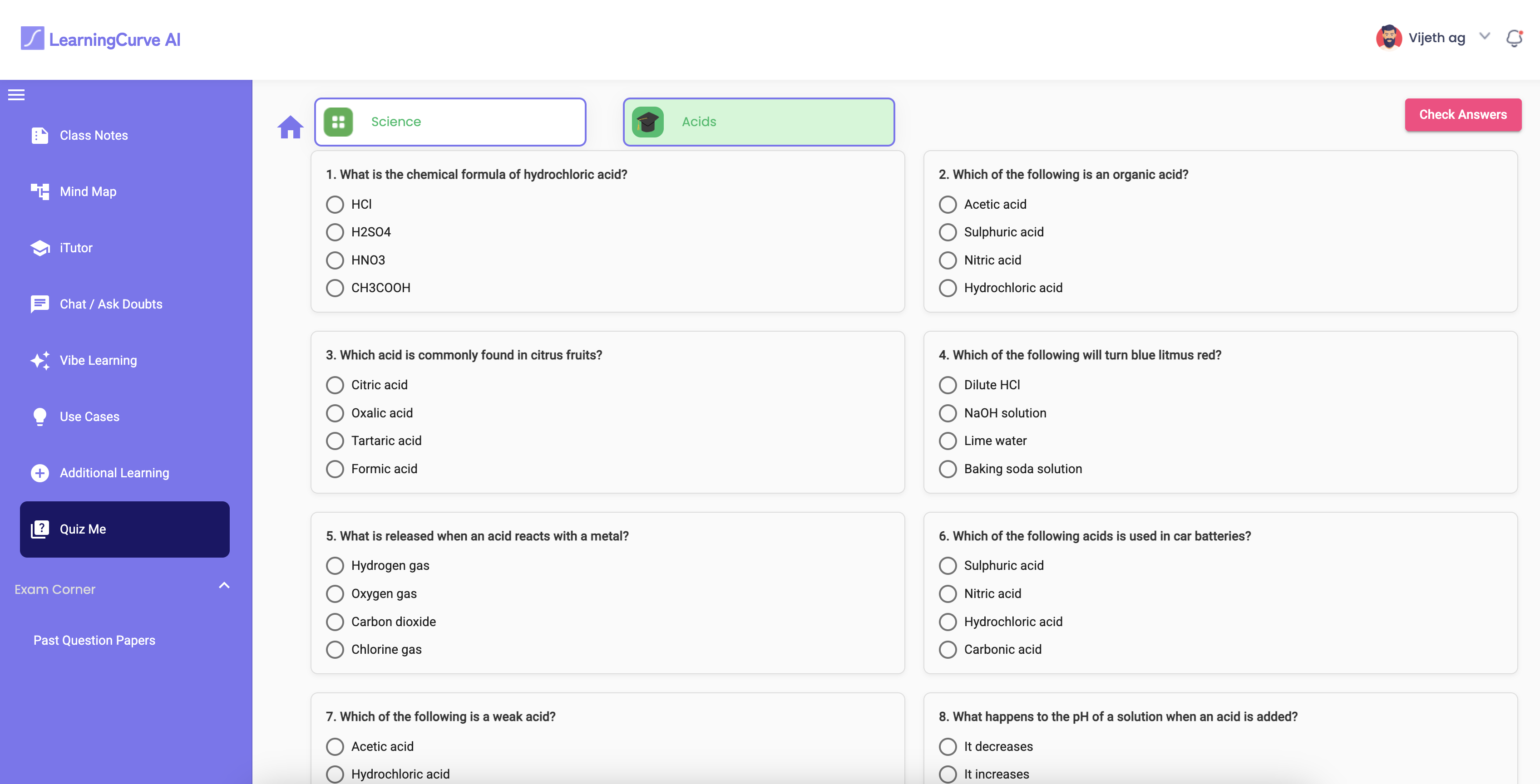 Chapter-wise Quiz