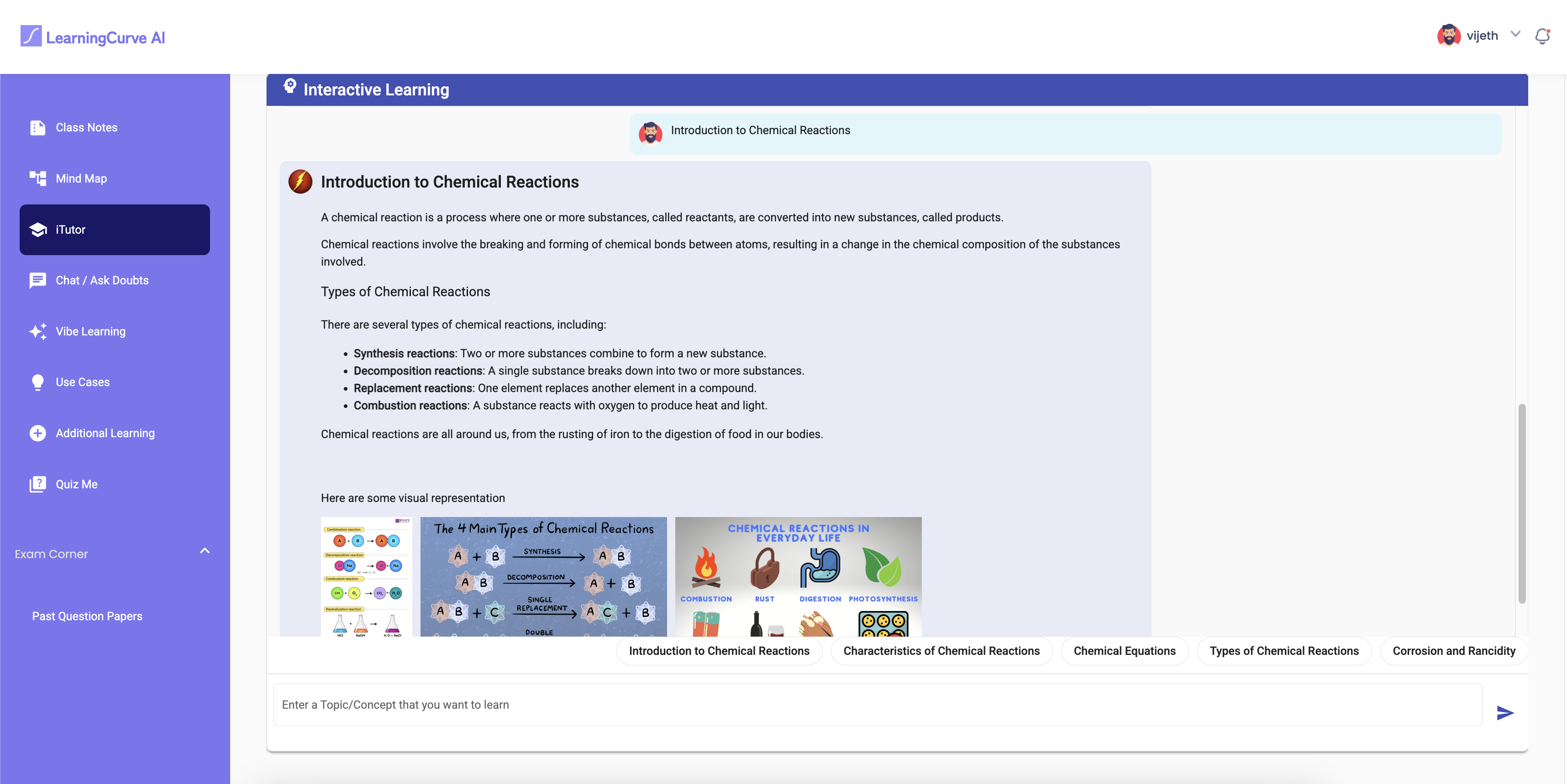 Interactive Visual Tutor